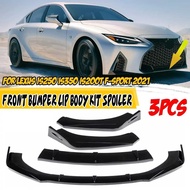 3x Car Front Bumper Lip Body Kits Spoiler Lip Deflector Lips For LEXUS IS200T IS250 IS350 ISF GS350 