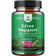 Milk Thistle  Support Supplement - Herbal  Supplement with Silymarin Milk Thistle Extract Dandelion 