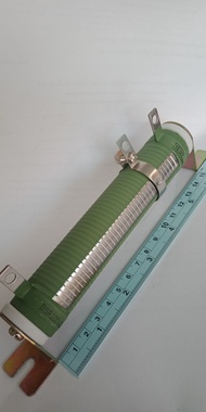 10R 100W(10โอห์ม)100วัตต์(แพ็ค10ตัว)รีซิสเตอร์แบบไววาวส์เลื่อนล็อคปรับค่าได้ Rเขียว 10โอห์ม 10E 100W