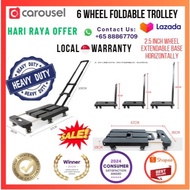 Trolley Cart Trolley Storage Foldable Trolley with wheel Flatbed Trolley 2 SIZE