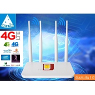 4G Router เราเตอร์ ใส่ซิม SIM 4 เสา ปล่อย Wi-Fi รองรับการใช้งาน 3G+4G ทุกเคือข่าย รองรับการใช้งาน WiFi ได้สูงสุด 32 User+-