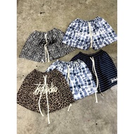 TR7 STUDIO khaki parachute shorts