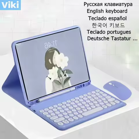 Keyboard for Teclado Samsung Tab S7 Fe Case 12.4 inch S7 Plus Keyboard Cover for Funda Samsung Galax
