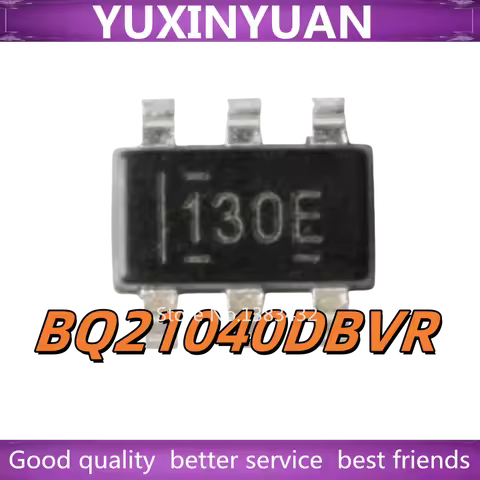 5/PCS New Original BQ21040DBVR Silkscreen:130E BQ21040 SOT23-6 0.8A Lithium Battery Charger Chip In 