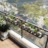 Flower Rack Flower Rack Shelf Balcony Flower Pot Rack Hanging Guardrail Hanging Iron Outdoor Outdoor