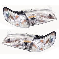 🔴พร้อมส่งทันที🔴 DEPO ไฟหน้าเพชร ไฟหน้าแต่ง TOYOTA COROLLA AE100 AE101 AE102 โคมขาว พร้อมไฟมุม (รุ่น