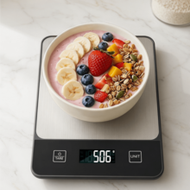 Kitchen Digital Scale, Multifunction Food Weighing Scale With Tare Function, Grams/Ounces/Lbs Conver
