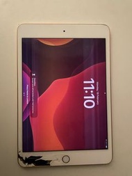 Repair required — iPad Mini 5th Gen 64GB Rose Gold Wifi + free case