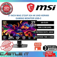 MSI MAG 272UP X24 27 Inch OLED 4K UHD 240Hz 0.03ms HDR400 Gaming Monitor USB-C