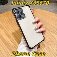 READY STOCK！Infinix X6857B Silicone Case Multi-Color Full Coverage with 4-Corner Airbag Drop Protect