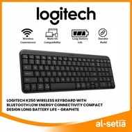 LOGITECH K250 WIRELESS KEYBOARD WITH BLUETOOTH LOW ENERGY CONNECTIVITY COMPACT DESIGN LONG BATTERY L