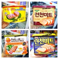 Korea Lotte Luncheon Meat / Singapore Golden Bridge Luncheon Meat 340G / 韩国乐天午餐肉/ 金桥新加坡午餐肉 340G