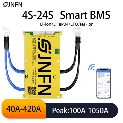ANT Smart BMS 2026 New Upgrade with 7S-32S LiFePO4/LFP/Li-ion Packs 12V-72V 40A-420A Bluetooth Mobil