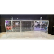 Aquarium Fish Isolation Box Fish Tank (40x15x20cm) - quadruple *self assemble*