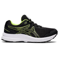 ASICS CONTEND 7 PS Big Kids Children Running Shoes Breathable Black Green 1014A192-005 22SS [Happy Shopping Network]