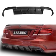 For Benz W212 E260 E300 E63 AMG 2014 2015 2016 Carbon Fiber Rear Spoiler Diffuser Bumper Guard Prote