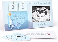 CypherX Baby Sonogram Picture Frame with Countdown Weeks 4"x3" Ultrasound Photo Frames - Pregnancy A