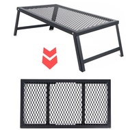 ST/ Outdoor Folding Mesh Table Camping Mesh Barbecue Table Camping Picnic Barbecue Grill Self-Driving Travel Portable Fo