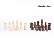 Xiale 32pcs Wooden Chess Pieces Complete Chessmen International Word Chess Set Chess