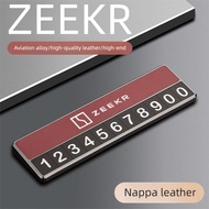 ZEEKR 7X Parking Number Plate Zeekr 001 007 009 zeekr x Interior Moving Phone Plate