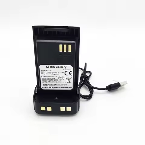 BAOFENG UV-32 DM-32 Battery Original Li-ion 2200mAh DC8.4V BC-32UV Extra Battery for Walkie Talkie D