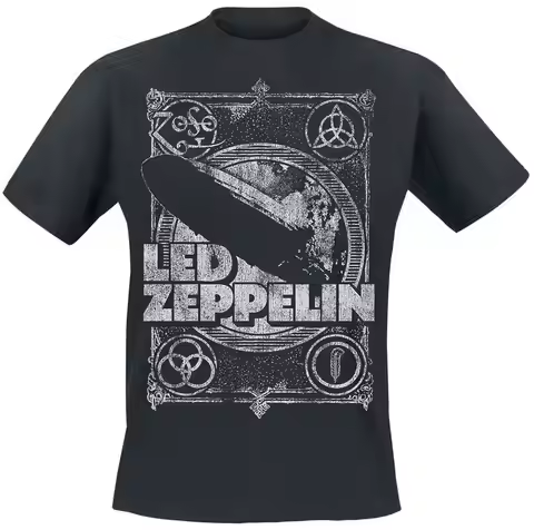 Shook Me Led Zeppelin Band T-Shirt 100% Cotton Graphic Tee Men Women Summer Streetwear Top