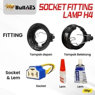 H4 Socket Lamp Fitting Mini BIled Socket H4 Complete