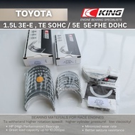 KING Bearing TOYOTA 1.5L 3E SOHC / 5EFE 5EFHE DOHC for Corolla Wagon EE98 EE108 Corsa EL31 Sera Terc