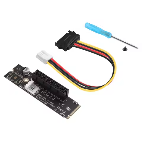 PCIe 4.0 X4 Slot Expander - M.2 NGFF to PCI-Express Adapter for Motherboards with Limited PCIe Slots