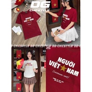 Vietnamese Red T-shirt, Vietnamese Red T-shirt with Yellow Star, Beautiful Fabric, Regular Print Cot