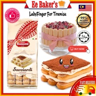 Forno Bonomi Ladyfinger Biscuits Tiramisu Lady Finger Sponge Biskut Jari ladyfinger biscuit Coffee B