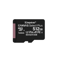 Kingston Canvas Select Plus 128GB 256GB 512GB 1TB SD Memory Card เหมาะสำหรับเกม กล้องและโทรศัพท์มือถ