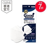 Good manner - 韓國 Good Manner KF94 3D口罩 白色 L size (1包 5個裝) (到期日: 2025/03/20)