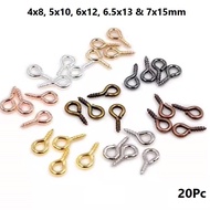 GANTUNGAN Threaded Nails Hook Nails/paku frame hanger Size 4x8, 5x10, 6x12mm, 6.5x13, 7x15mm Keychai