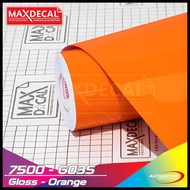 Maxdecal 7500- G035 Scorlet Sticker glossyORANGE