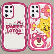 A-4 Sweet Lotso TPU Casing for Samsung S21 S25 S22 S20 FE Ultra Plus Transparent Case