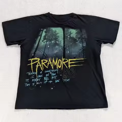 Rare Paramore Decode Song Lyrics T Shirt Men'S Women Large Twilight Hot Topic Tees Cotton Summer Clo