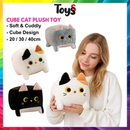 Toyss Baby Cube Cat Plushie Patung Kucing Comel Black Cat Plushie Patung Cat Doll Boneka Kucing Cat 
