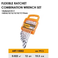Dingqi Flexible Ring Wrench Set Flexible Combination Wrench Set 15002