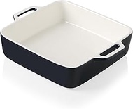 Sweejar 8x8 Baking Pan,Ceramic Casserole Dishes for Oven with Double Handles，2 QT Square Cake Baking
