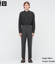 UNIQLO U 系列Regular Fit 窄腳長褲437301男裝 08 深灰