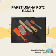 Paket Usaha 02 - Wajan Kotak Steak Ayam Wajan Roti Bakar Kebab Burger