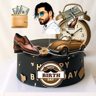 - Gentleman XMan Happybirthday Cake Decoration Set Birthday Accessories