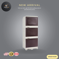 Zooey RATTAN Starbox Trio Cabinet Organizer Warrobe 