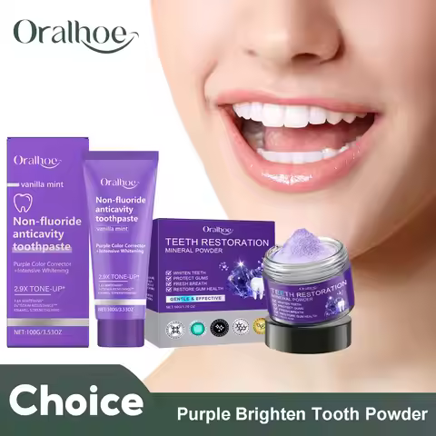 Teeth Restoration Mineral Powder Teeth Whitening Remove Stain Oral Clean Fresh Breath Improve Smell 