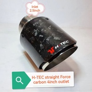 Original H-TEC® Ekzos Forge Carbon Tail Pipe Size Outlet 4inch & 3.5inch #Carbon #forge carbon