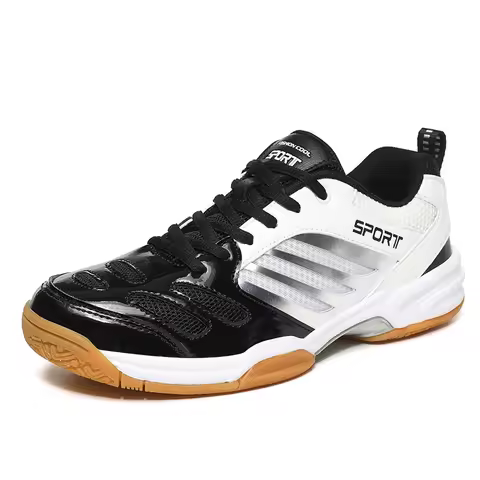 Men Badminton Shoes Table Tennis Shoes Volleyball Shoes Sport Sneakers Anti Skid Plus Big Size 47 48