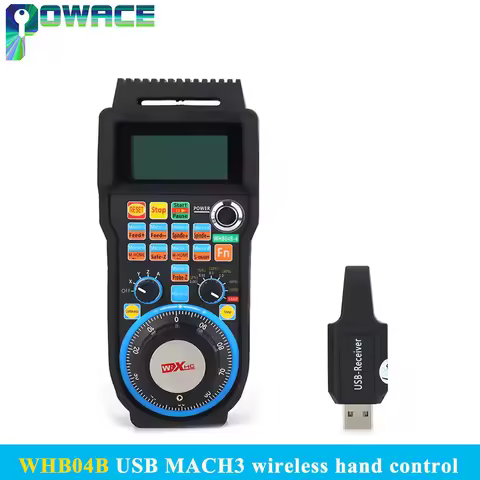 XHC 4 / 6 Axis CNC Mach3 Wireless Handwheel WHB04B MPG Pendant Handwheel USB Receiver for CNC Millin