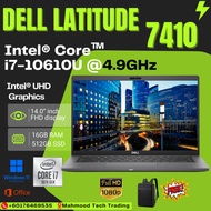 Dell Latitude 7410 / 7490 / 5490 / 5480 Core i7 10th Gen 32GB RAM 512GB SSD Business Laptop Murah