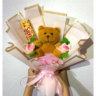 BUCKET BONEKA COKLAT SILVERQUEEN | BUCKET BUNGA | BUCKET COKLAT |